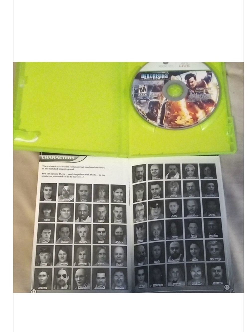 DEADRISING XBOX 360 Video Game 2006 Y2K Capcom/Microsoft PLAYS FINE M For Mature